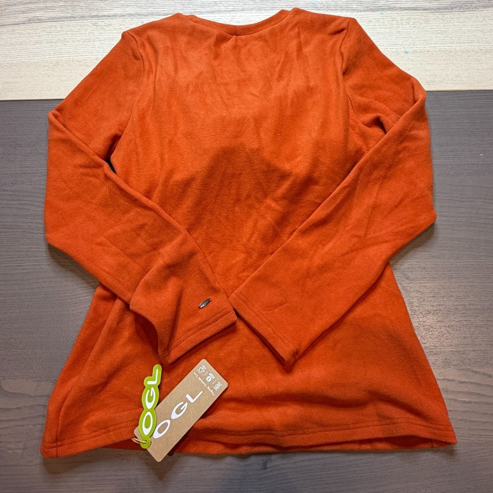 OGL Womens Large Fleece Pullover‎ Sweatshirt Crewneck Built in Bra Comfy MaxWarm - Picture 6 of 7
